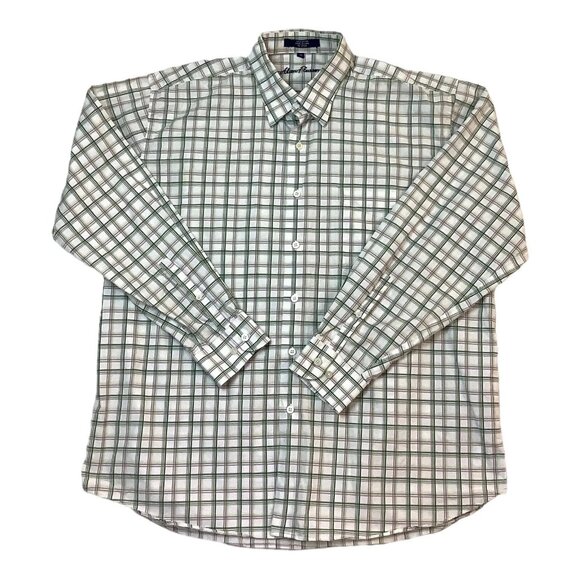 Alan Flusser Plaid Shirt Men's Size XL Long Sleeve Button Up 100% Cotton - Picture 7 of 13